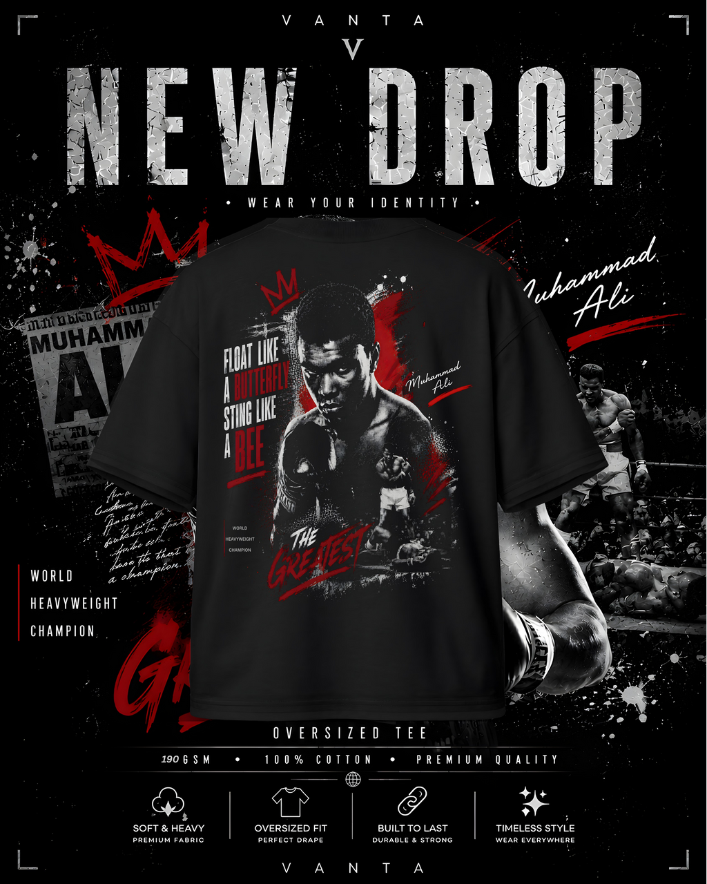 T-Shirt —THE GREATEST MUHAMMAD ALI