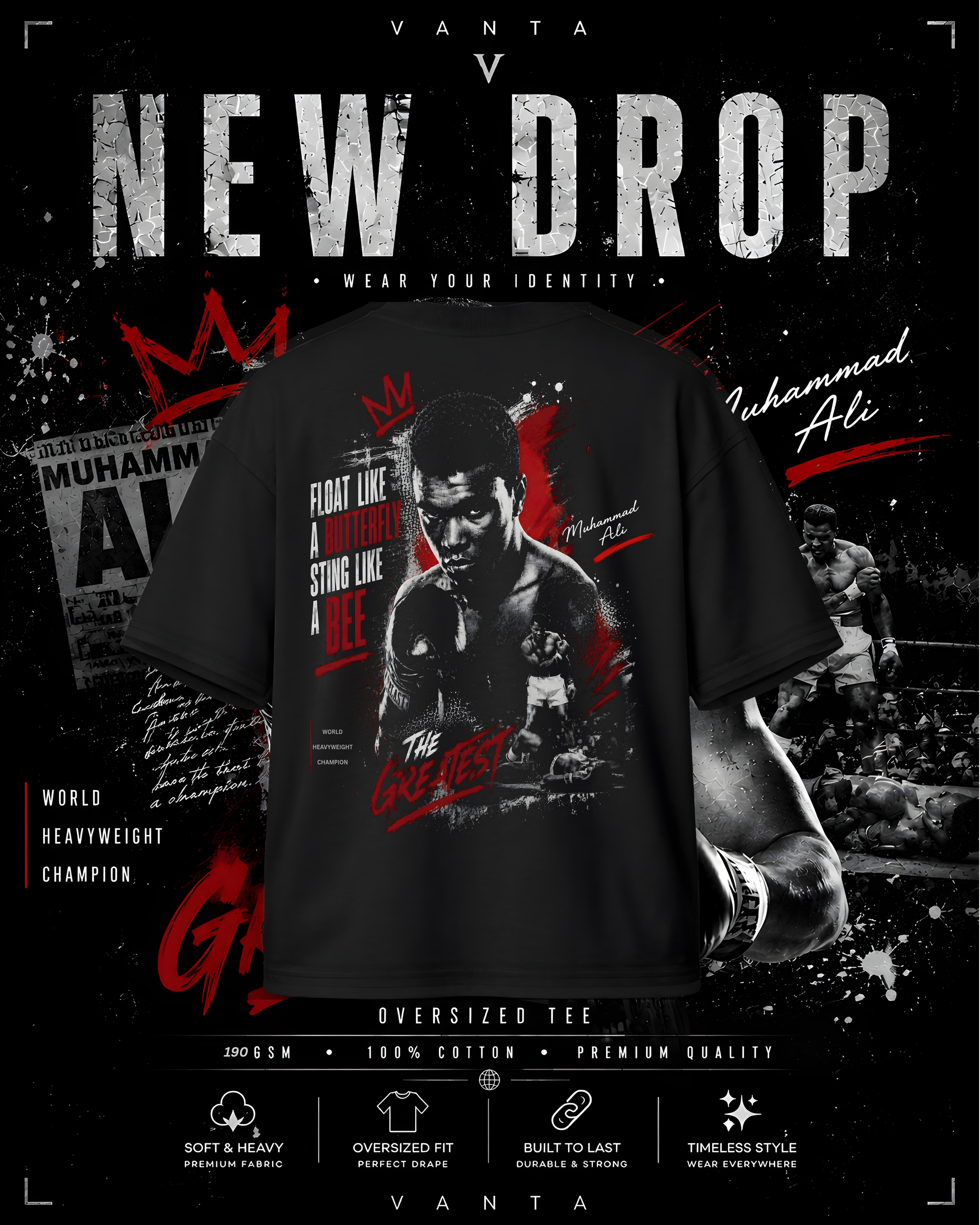 T-Shirt —THE GREATEST MUHAMMAD ALI